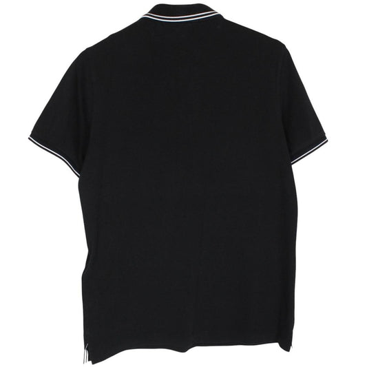 Stone Island Black Short Sleeve Compass Cotton Polo Shirt