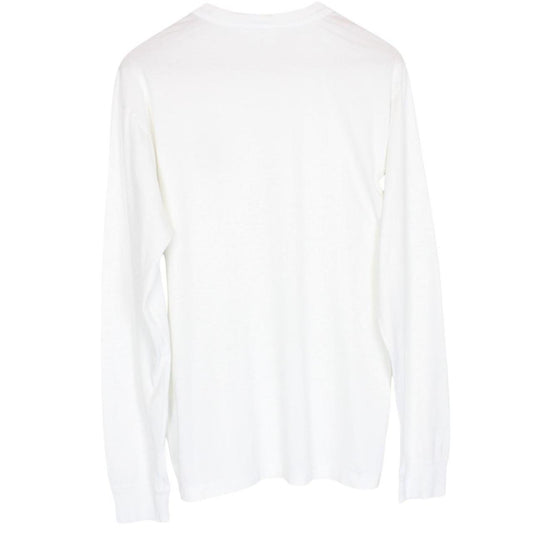 Stone Island AW 2021 White Long Sleeve Compass T-Shirt