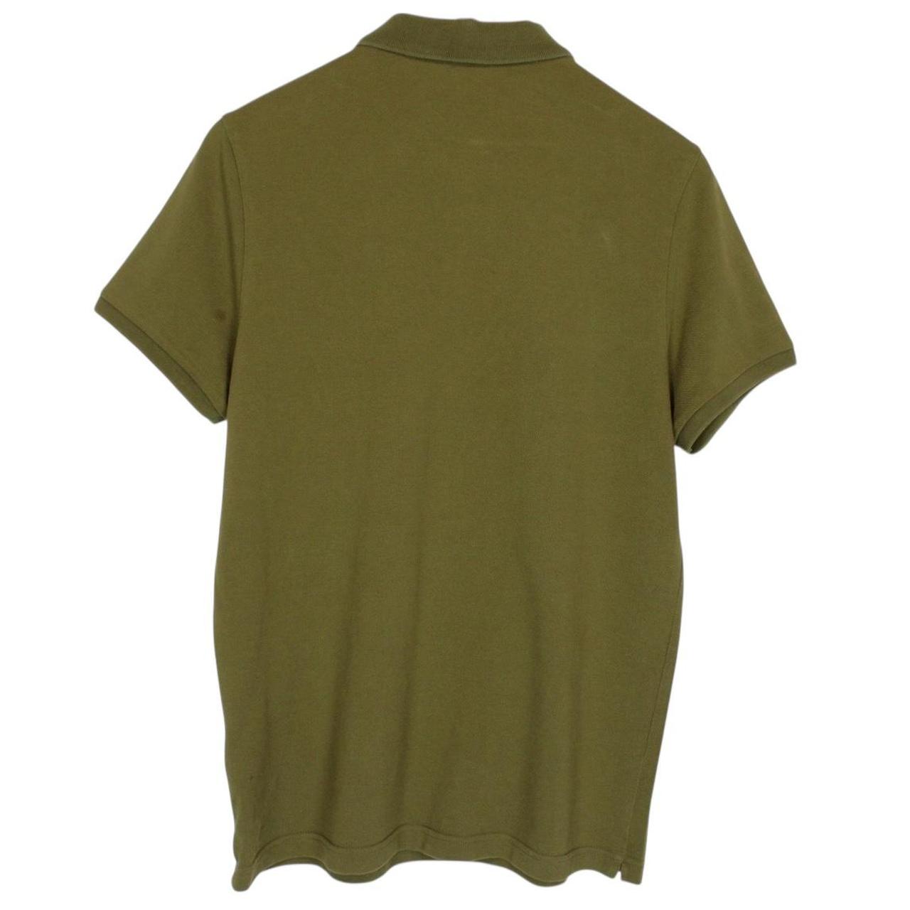 Moncler Maglia Manica Corta Green Short Sleeve Cotton Polo Shirt