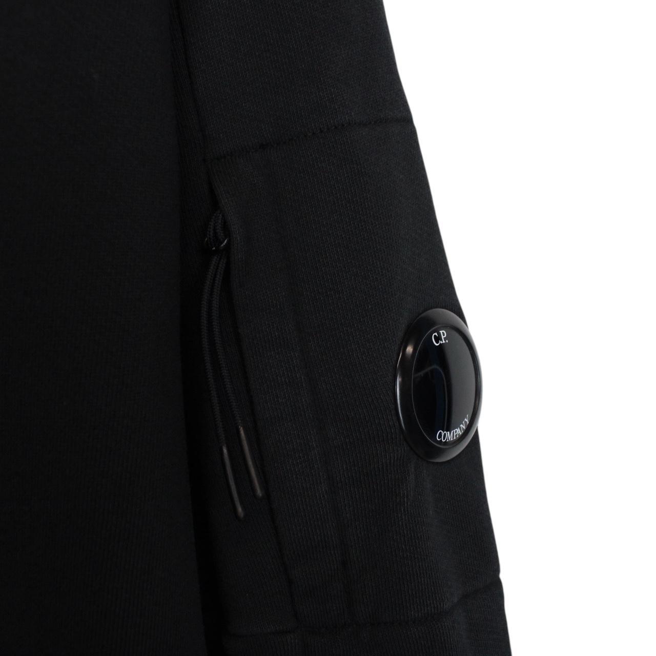 CP Company Black 1/4 Zip Lens Sweatshirt Jumper