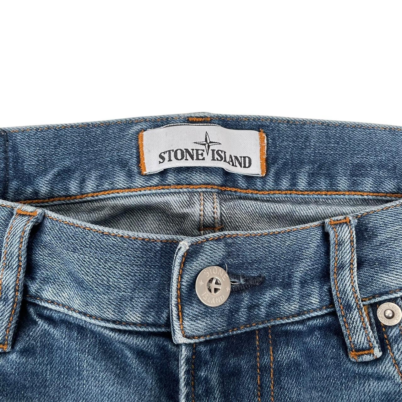 Stone Island SS 2018 Blue Skinny Fit Denim Jeans
