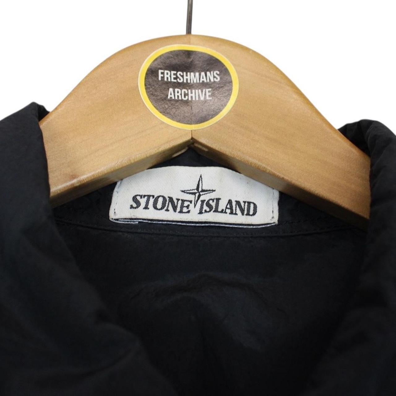 Stone Island SS 2018 Navy Blue Full Zip Nylon Metal Overshirt Jacket