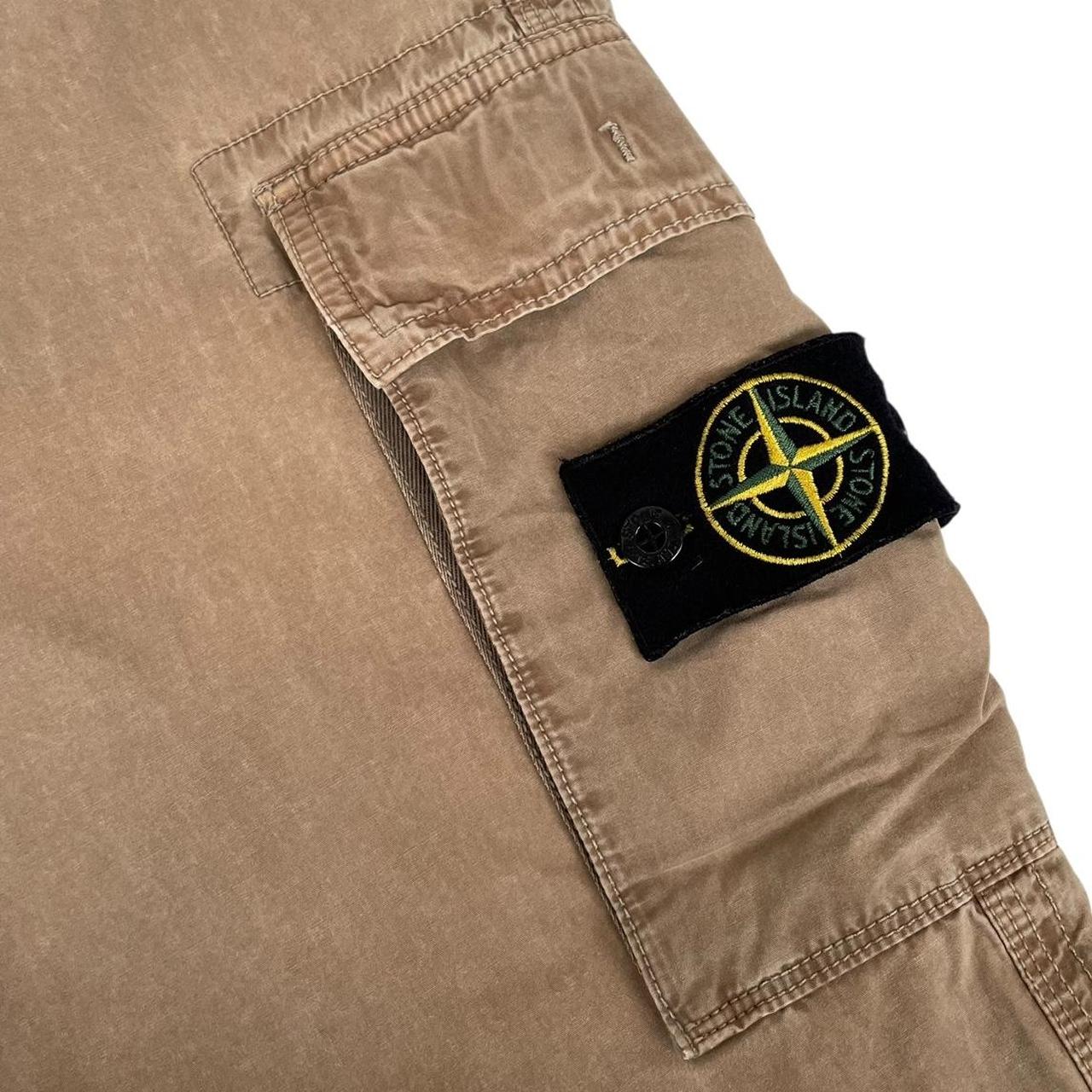 Stone Island SS 2012 Tan Brown Slim Fit Cargo Trousers