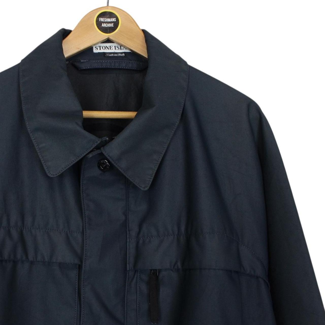 Vintage Stone Island SS 1998 Navy Blue Green Edge Badge Nylam Jacket