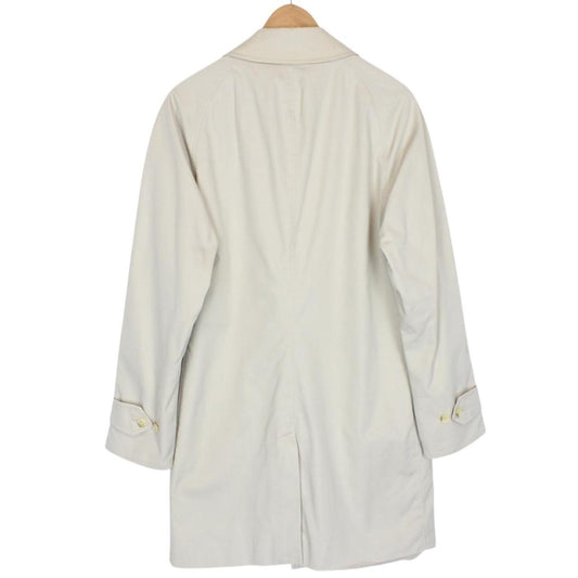Vintage 90s Burberry Beige Single Breasted Trench Coat