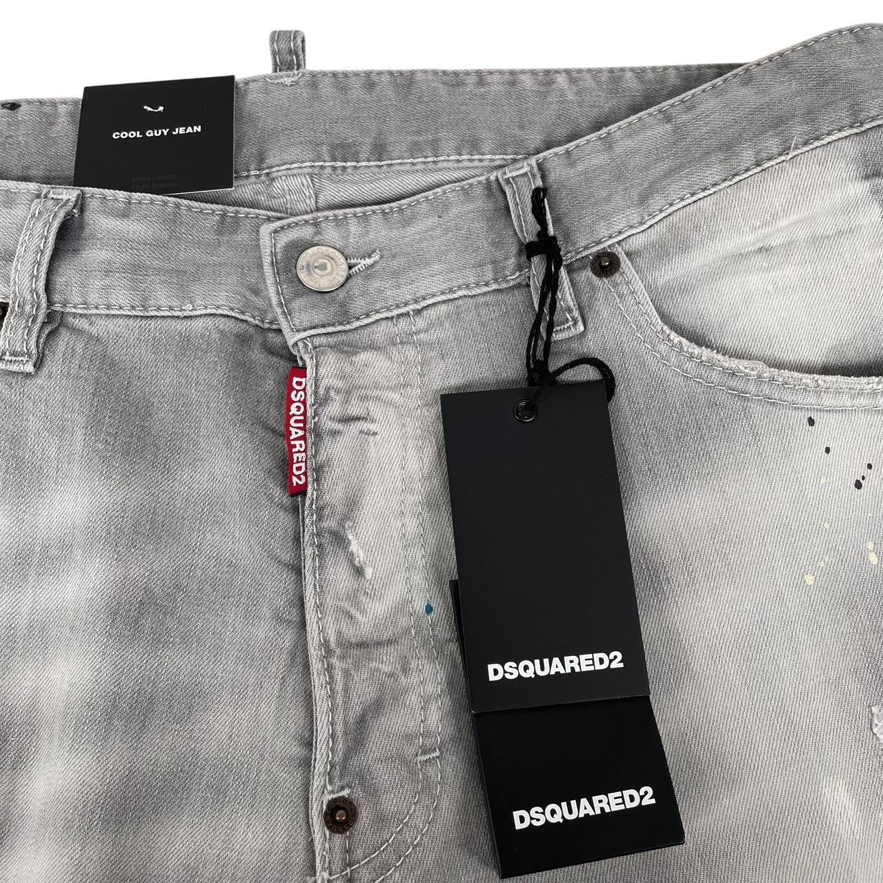 Dsquared2 Grey Cool Guy Distressed Slim Fit Jeans