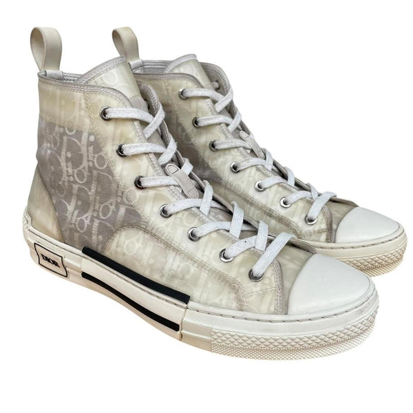 Christian Dior B23 White Oblique High Top Trainers
