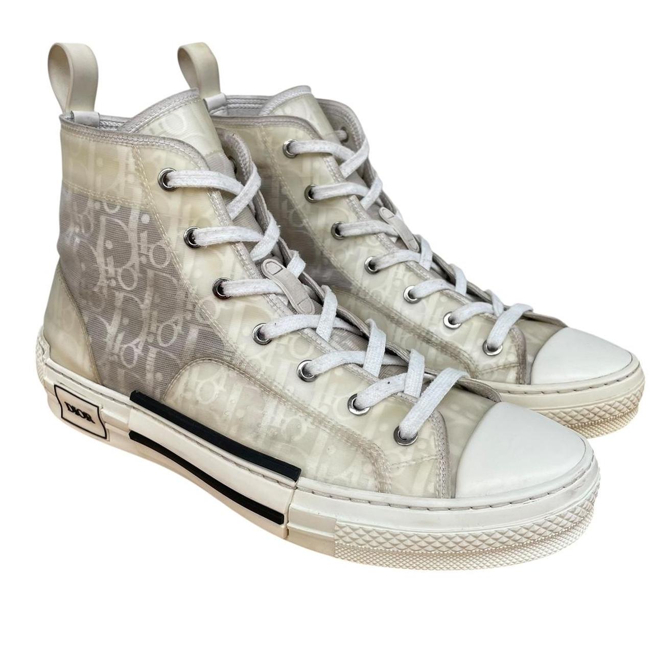 Christian Dior B23 White Oblique High Top Trainers