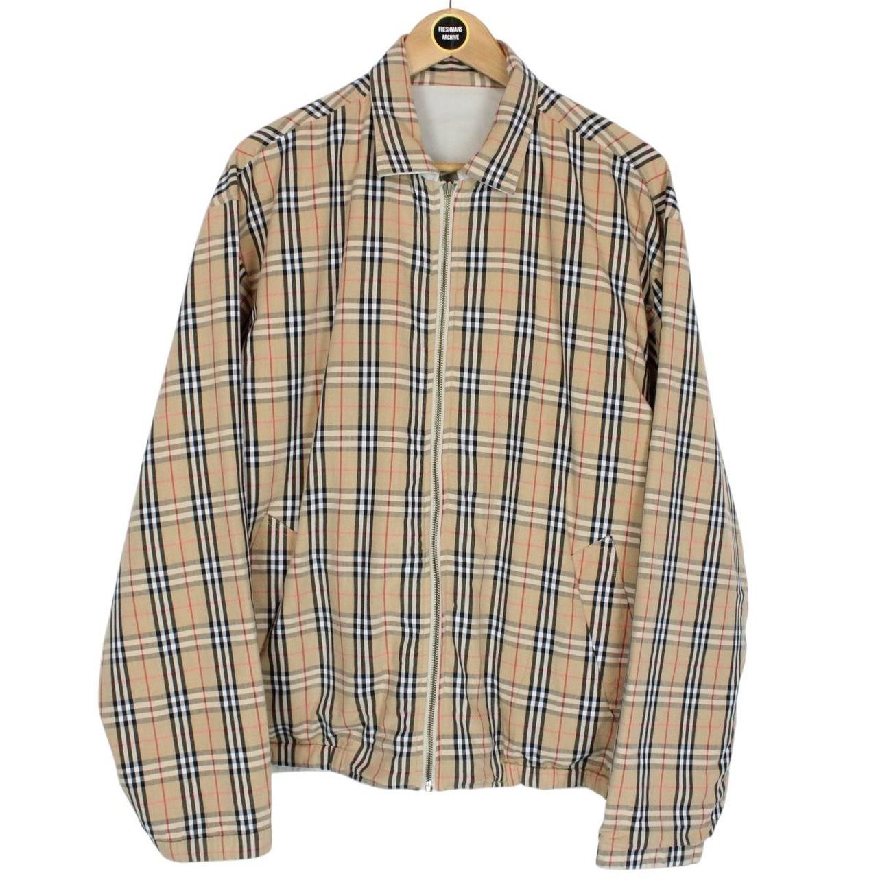 Vintage 90s Burberry Reversible Harrington Jacket Large 
