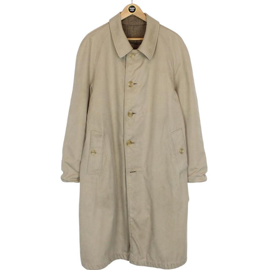 Vintage 90s Burberry Tan and Brown Single Breasted Reversible Trench Coat
