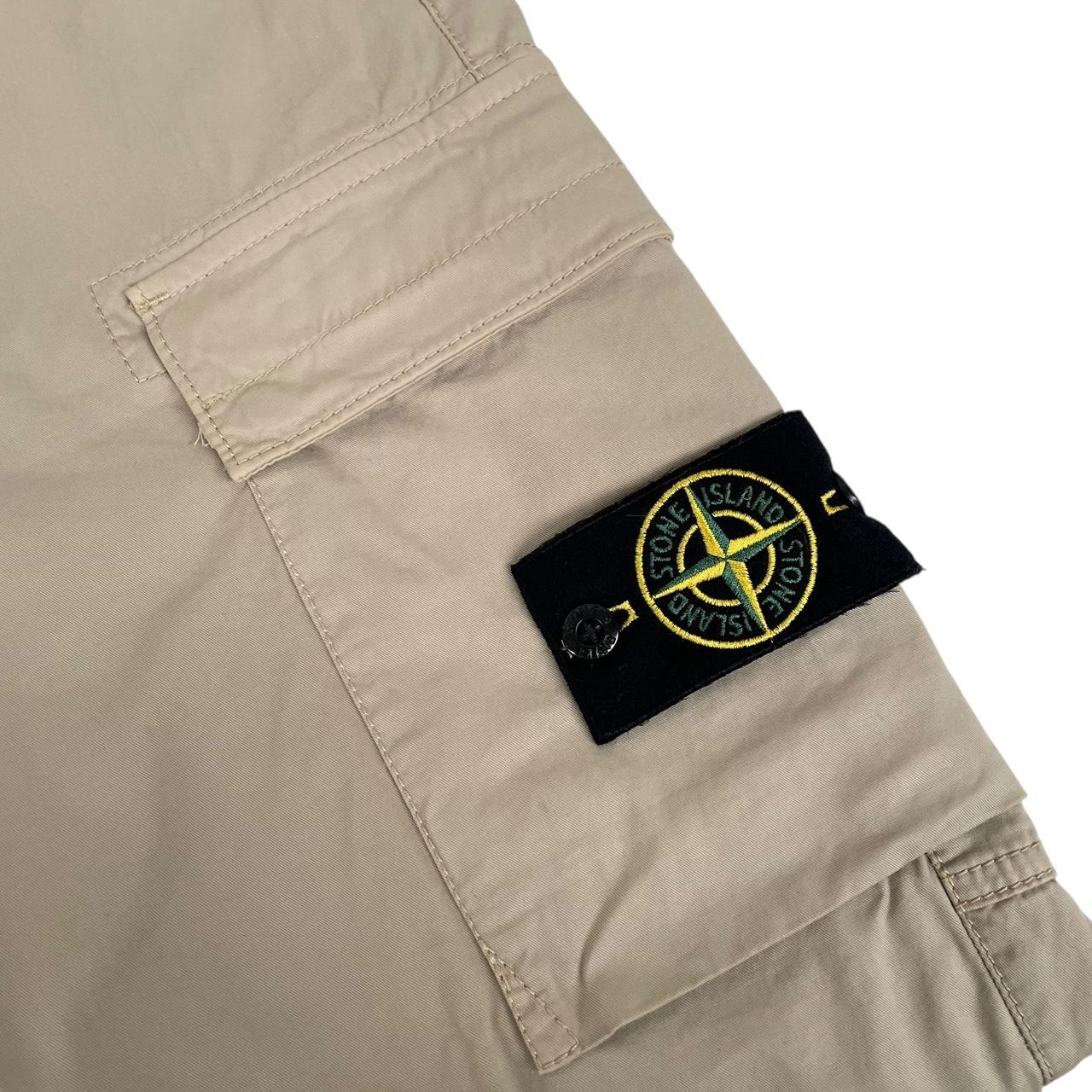 Stone Island SS 2022 Beige RE-T Fit Cargo Trousers