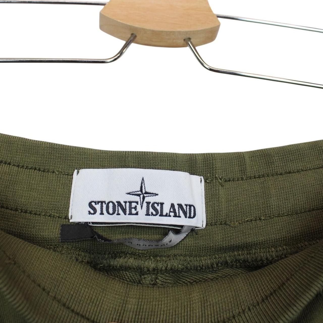Stone Island SS 2021 Khaki Green Cotton Jogger Shorts