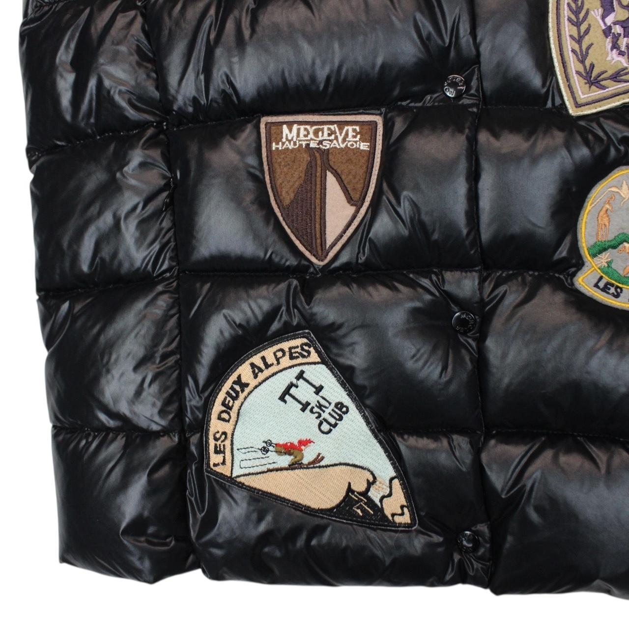 Vintage Moncler Black Down Patch Emblem Gilet / Bodywarmer Jacket