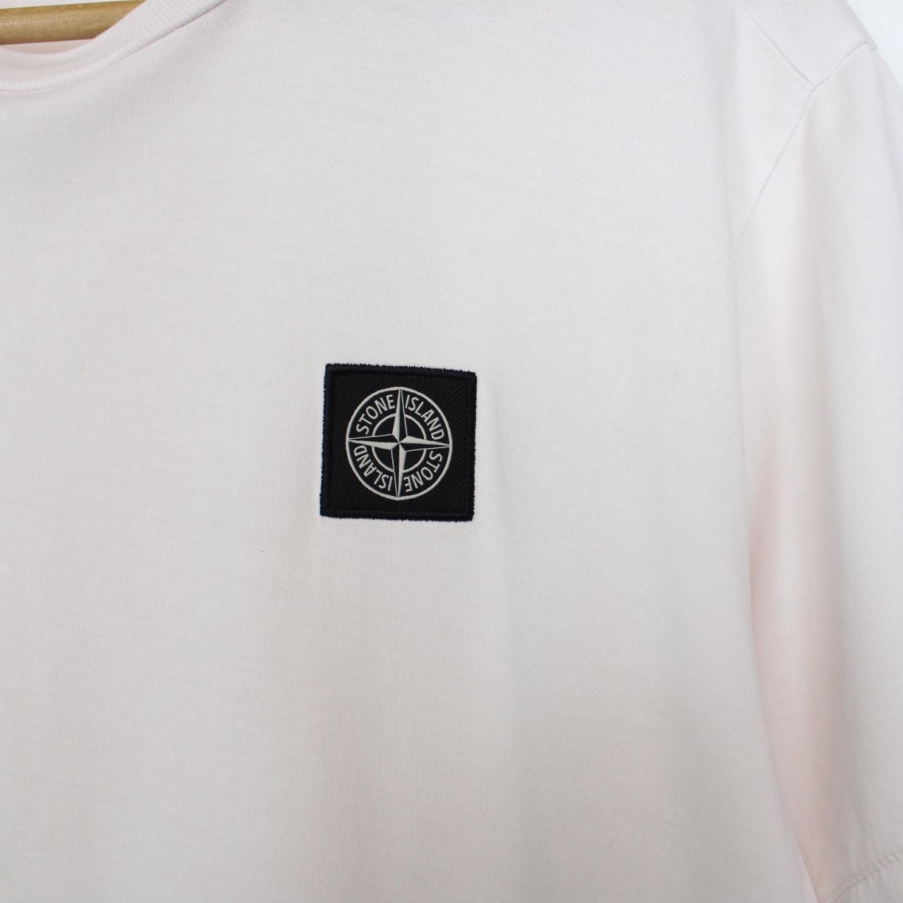 Stone Island SS 2022 Pale Pink Short Sleeve Compass T-Shirt