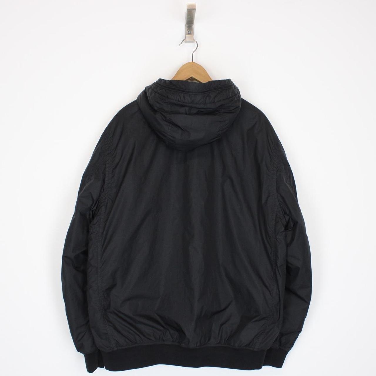 Stone Island AW 2022 Black Garment Dyed Crinkle Reps R-NY Primaloft Jacket