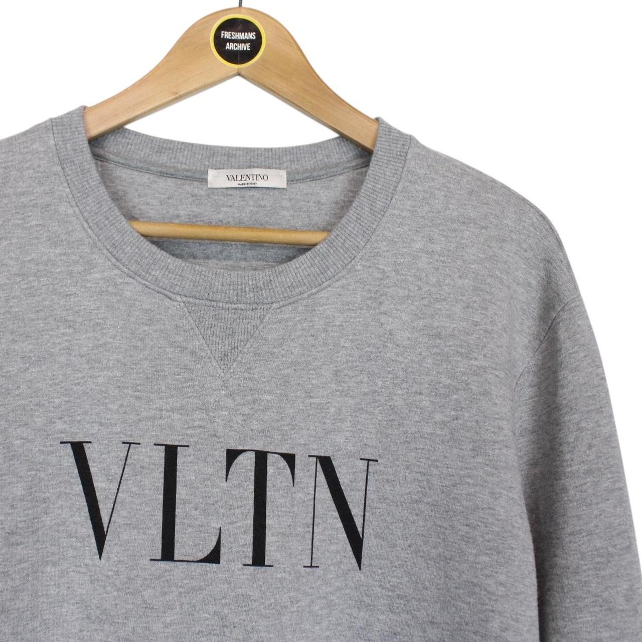 Valentino Garavani VLTN Print Grey and Black Sweatshirt Jumper