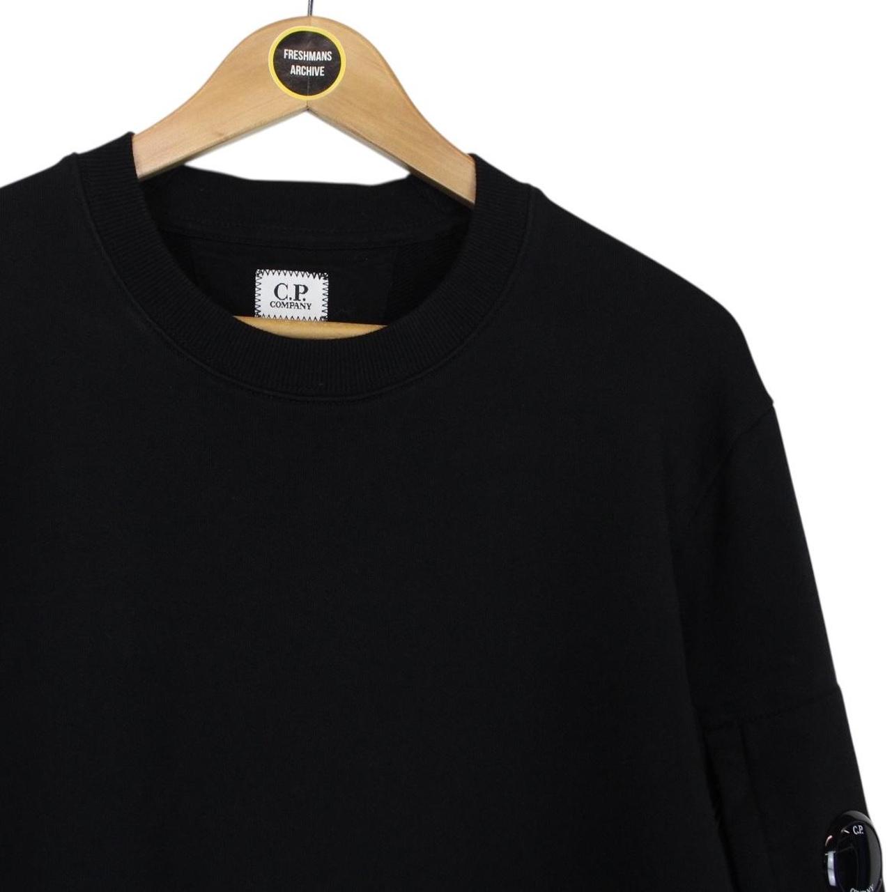 CP Company Black Cotton Lens Sweatshirt Jumper