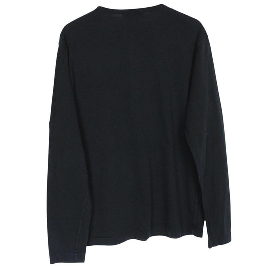 Stone Island SS 2018 Black Long Sleeve Compass T-Shirt