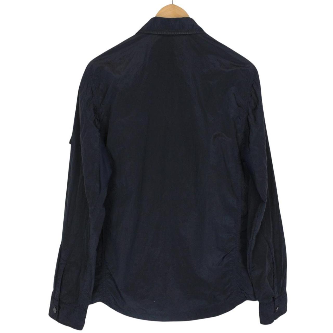 Stone Island SS 2018 Navy Blue Full Zip Nylon Metal Overshirt Jacket