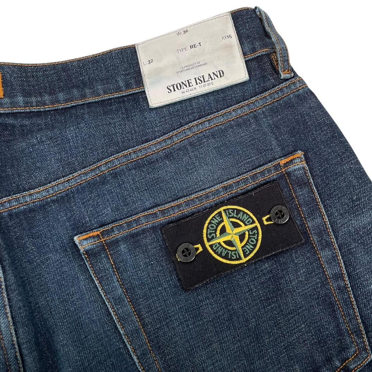 Stone Island AW 2018 Navy Blue RE-T Fit Denim Jeans