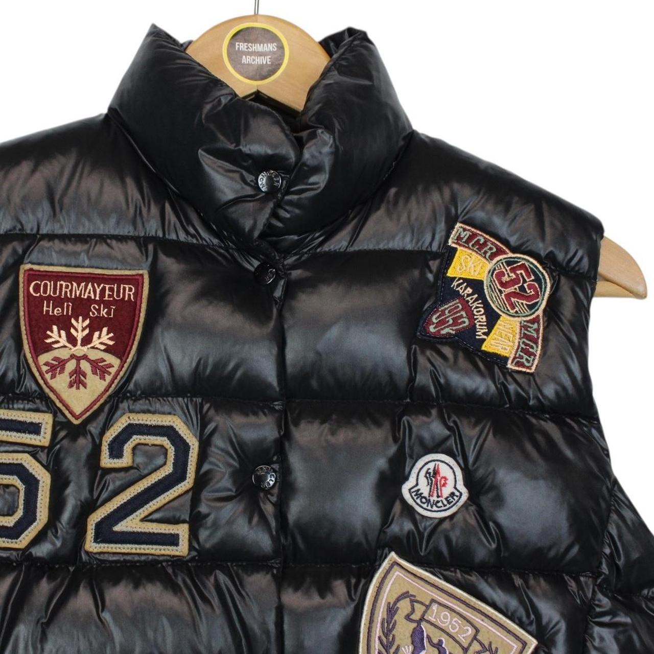 Vintage Moncler Black Down Patch Emblem Gilet / Bodywarmer Jacket
