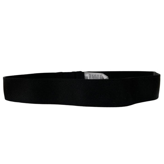 CP Company Black Herringbone Buckle Tape Belt