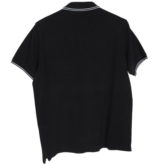 Stone Island AW 2020 Black Short Sleeve Compass Cotton Polo Shirt