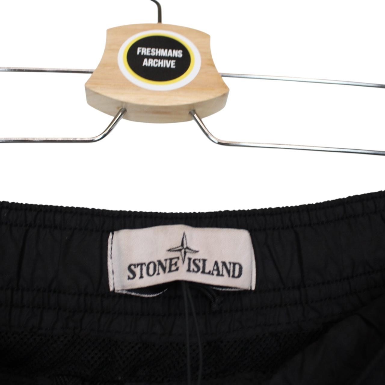 Stone Island SS 2022 Black Brushed Nylon Swim Shorts