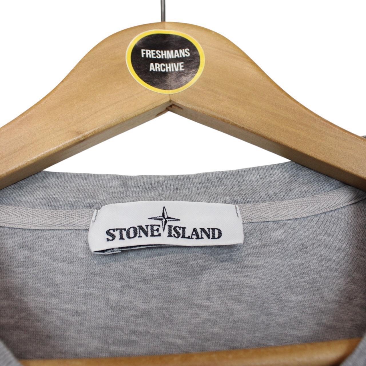 Stone Island SS 2022 Grey Short Sleeve Compass T-Shirt