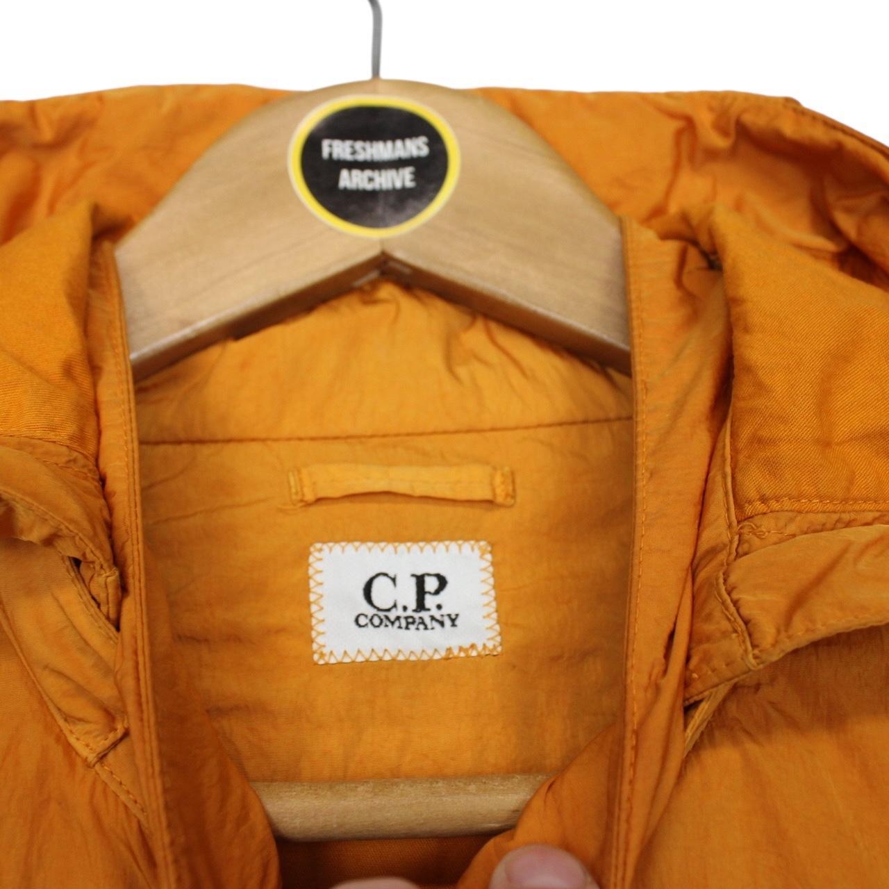 CP Company Orange Full Zip Chrome-R Nylon Garment Dyed Goggle Jacket