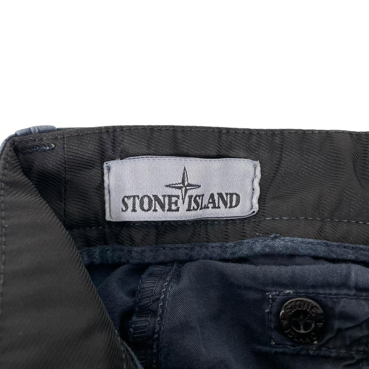 Stone Island SS 2018 Navy Blue Skinny Fit Cargo Trousers