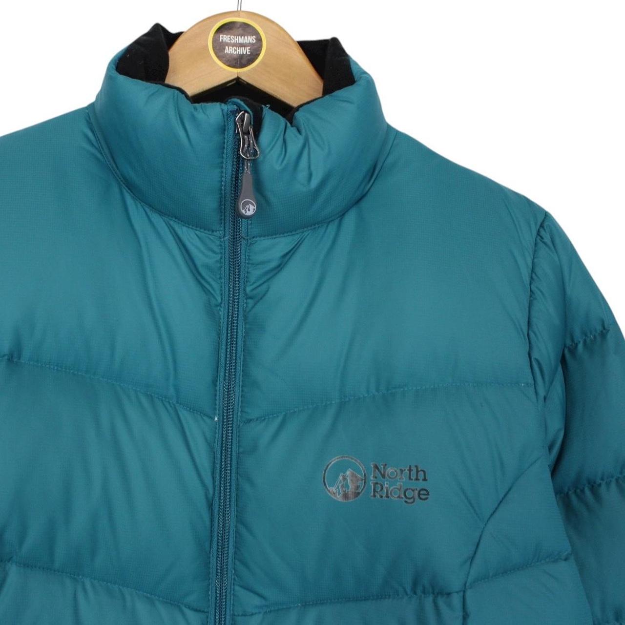 North Ridge Green Full Zip Nylon Down Jacket