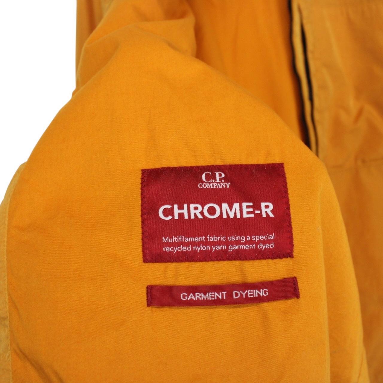 CP Company Orange Full Zip Chrome-R Nylon Garment Dyed Goggle Jacket