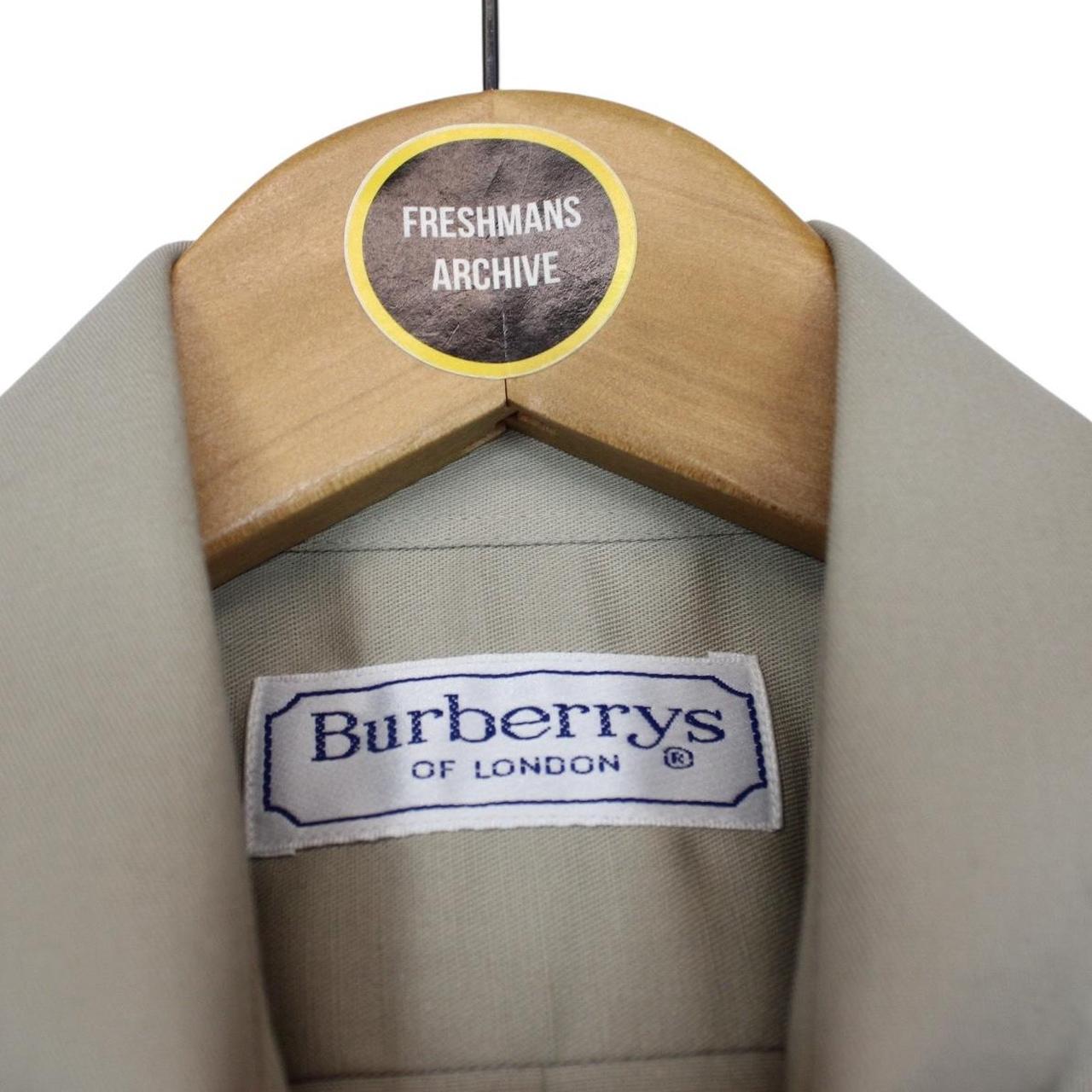 Vintage 90s Burberry Beige Long Sleeve Cotton Shirt