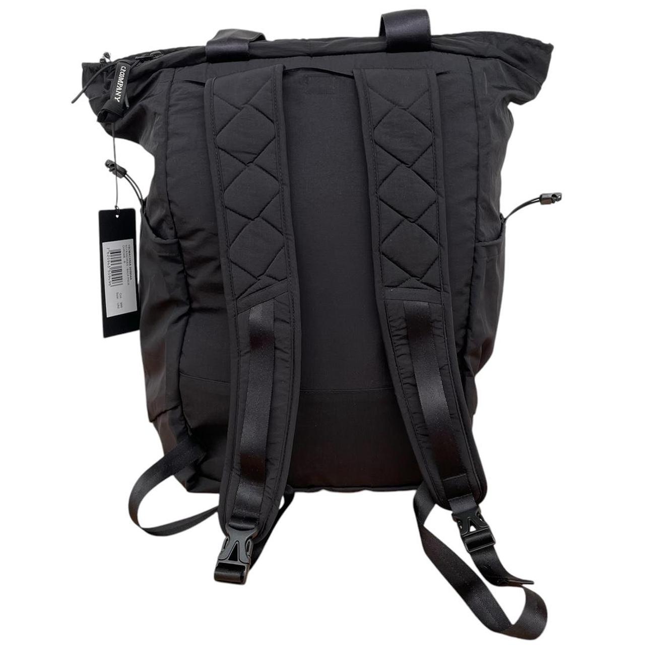 CP Company Black Logo Embroidered Chrome-R Nylon Tote Backpack