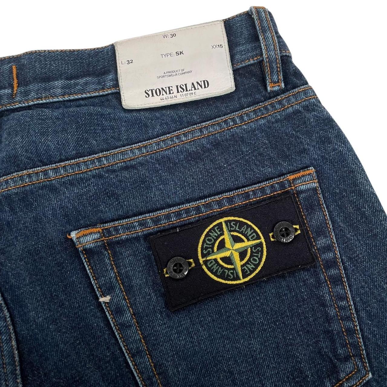 Stone Island AW 2018 Navy Blue Skinny Fit Denim Jeans