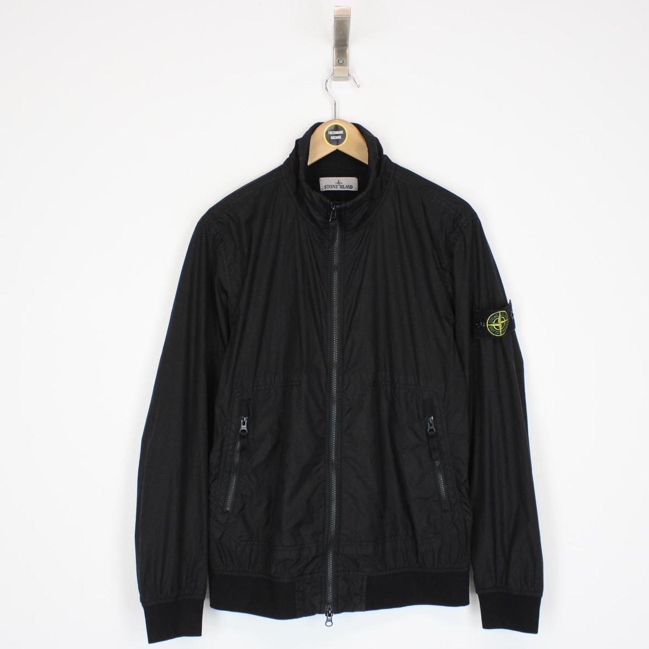 Stone Island SS 2023 Black Garment Dyed Crinkle Reps NY Jacket
