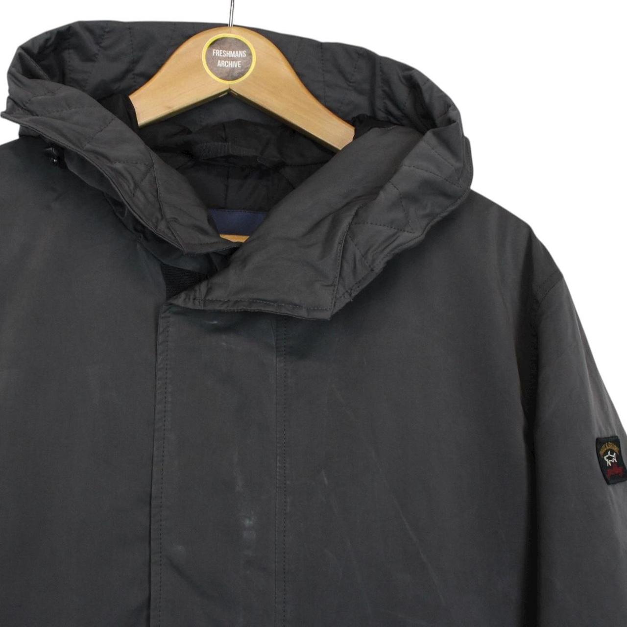 Paul & Shark Grey Full Zip Primaloft Woven Parka Jacket