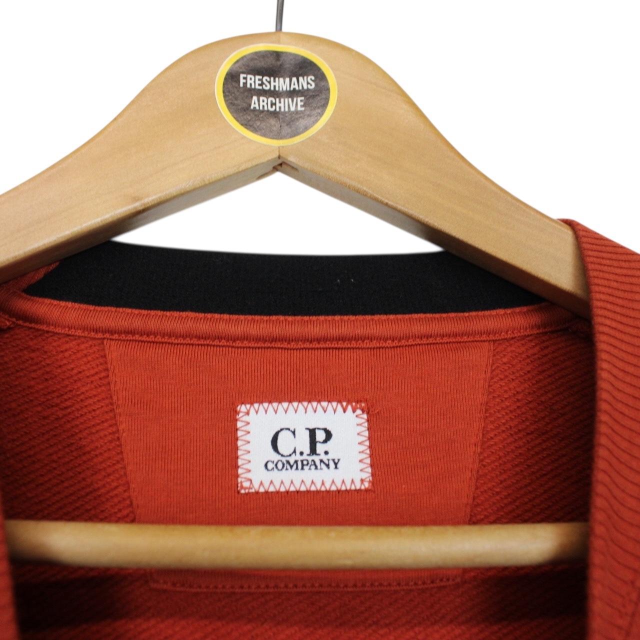 CP Company Burnt Orange Goggle Sweatshirt Jumper