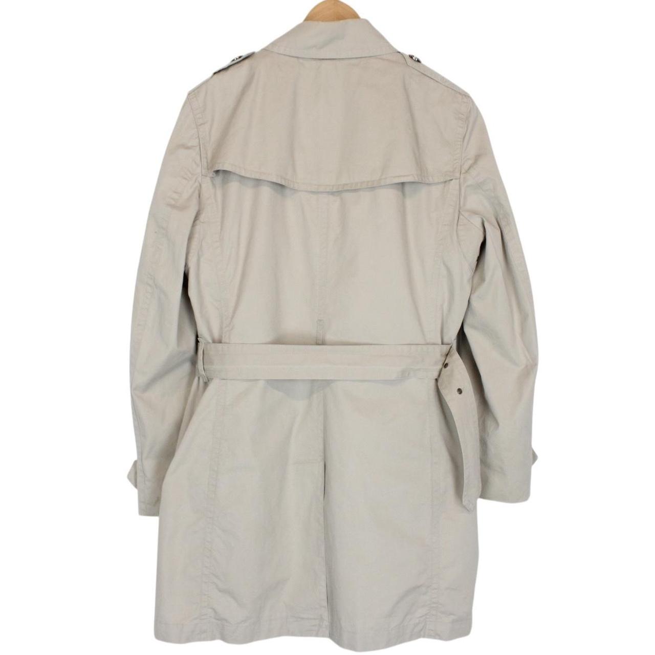 Burberry Brit Beige Nova Check Double Breasted Belted Trench Coat