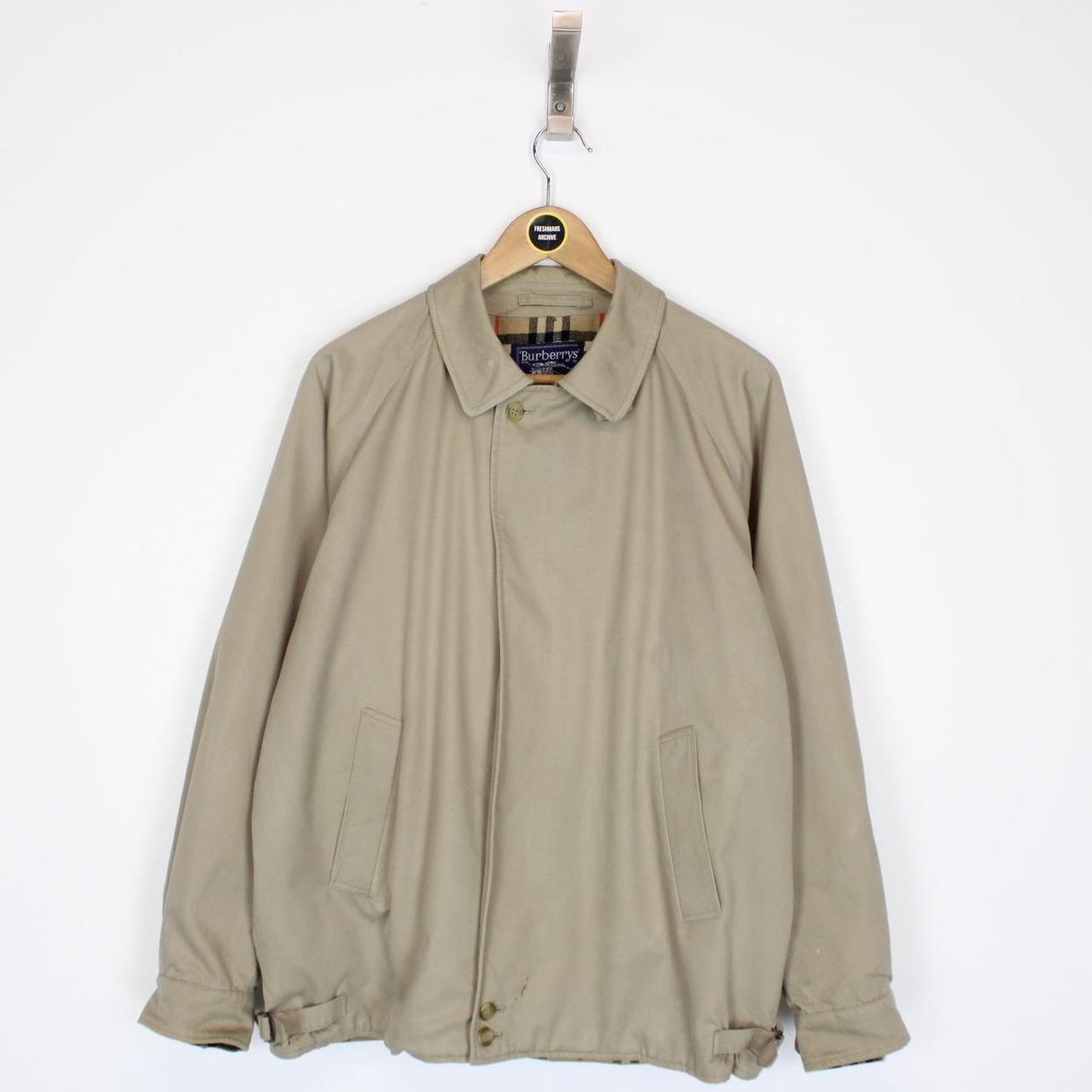 f*e様 90s Burberry 英国製　wool Harrington jk Wool jacket Burberry Blue size L International in Wool