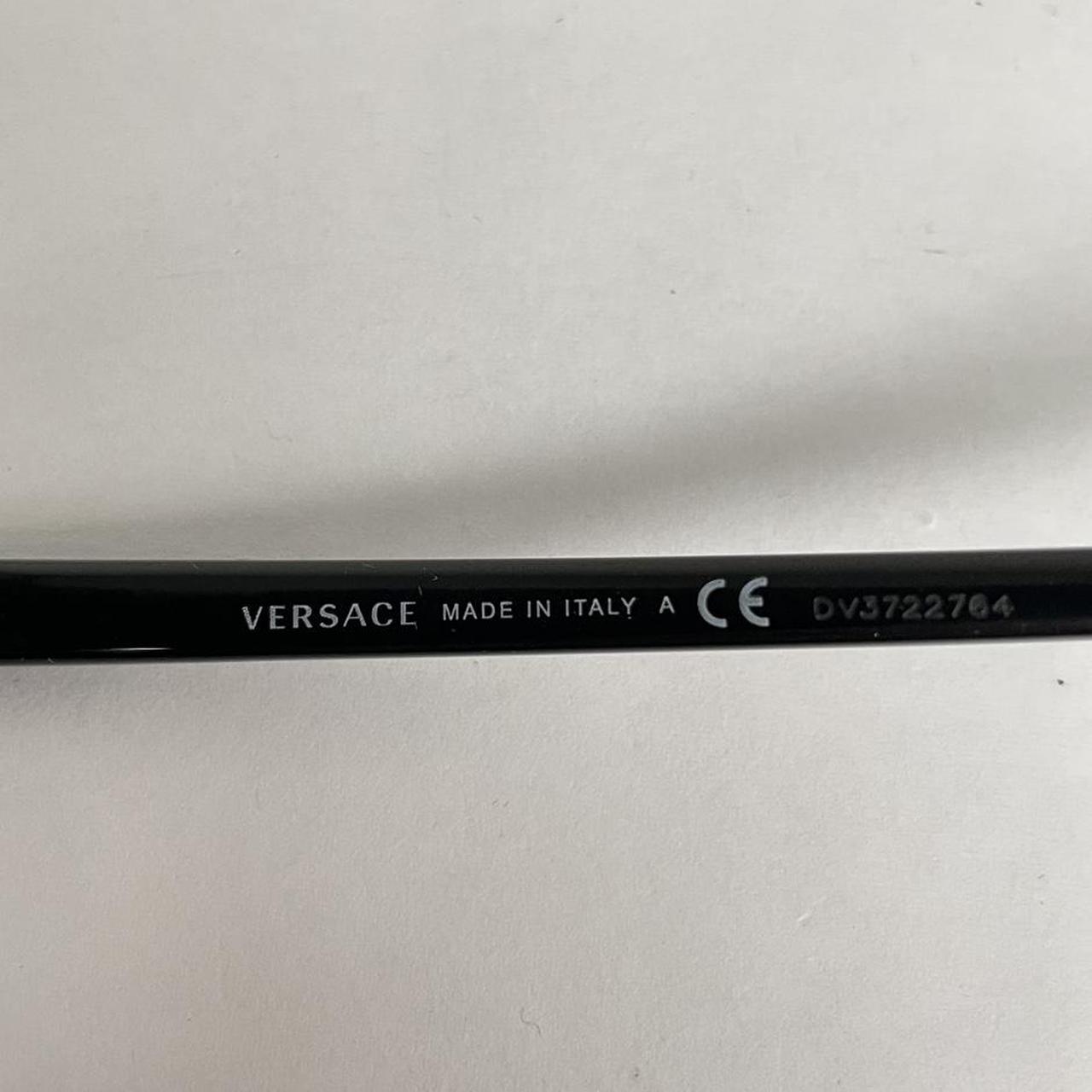 Versace Black and Gold 2140 Visor Sunglasses