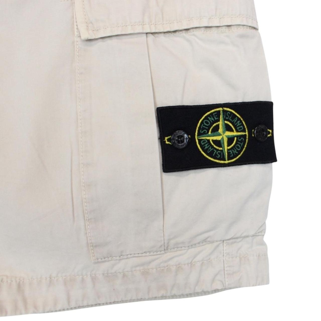 Stone Island SS 2018 Beige Bermuda Cotton Cargo Shorts