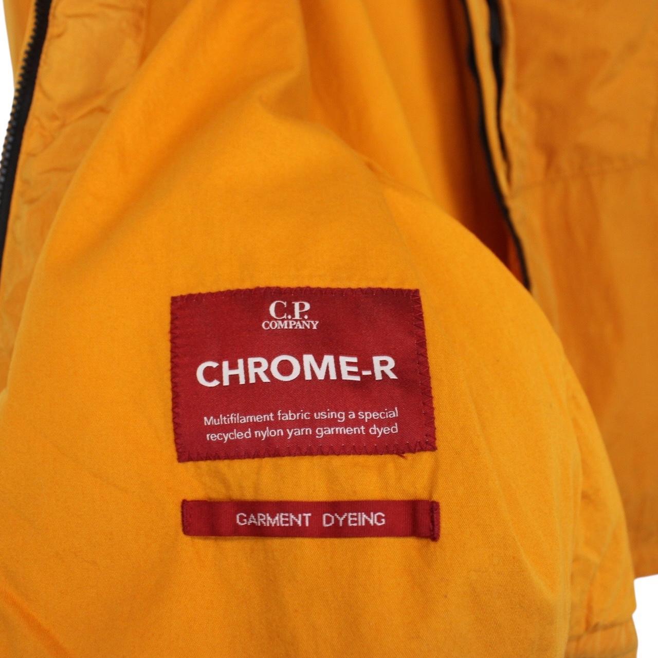 CP Company Orange Full Zip Chrome-R Nylon Garment Dyed Goggle Jacket
