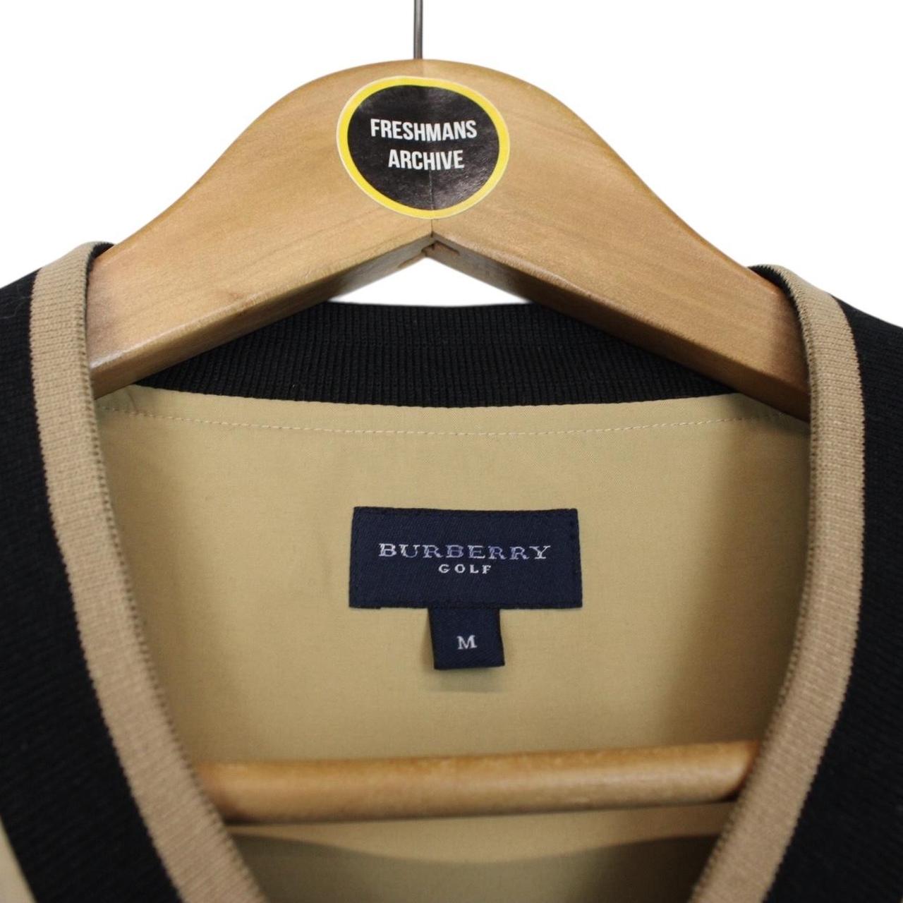 Vintage Burberry Golf Beige and Black Nova Check Pullover Vest Jacket