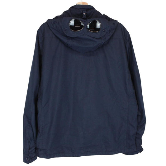 CP Company Navy Blue Micro-M Full Zip Goggle Jacket