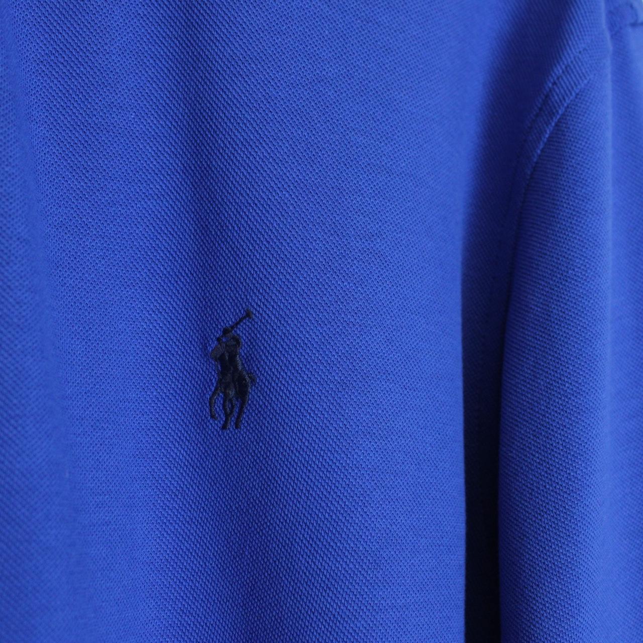 Polo Ralph Lauren Blue Long Sleeve Cotton Featherweight Mesh Shirt