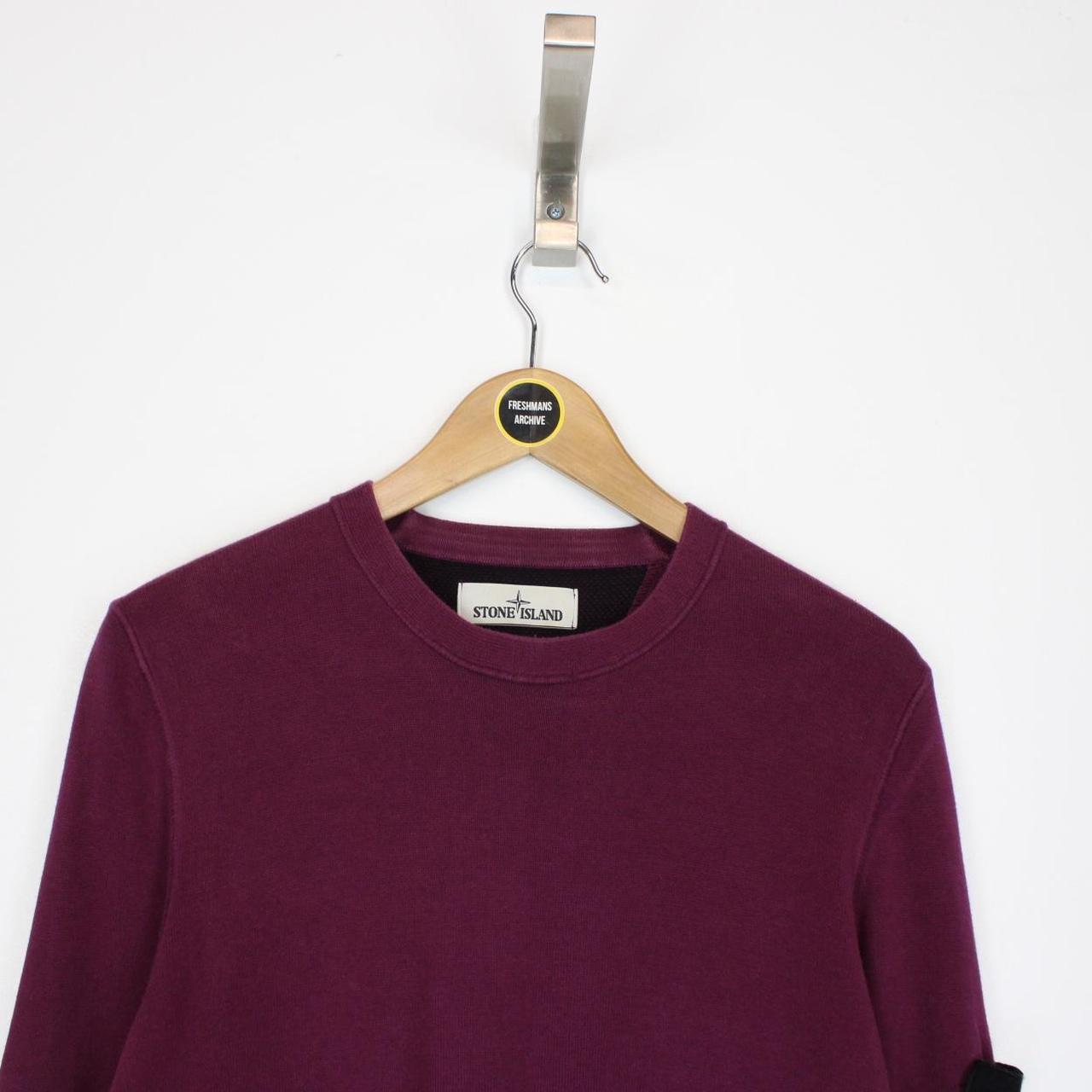 Stone Island SS 2015 Purple Cotton Knit Sweatshirt Jumper