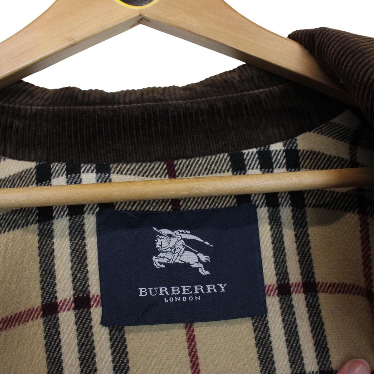 Vintage Burberry London Brown Merino Wool Blend Coat