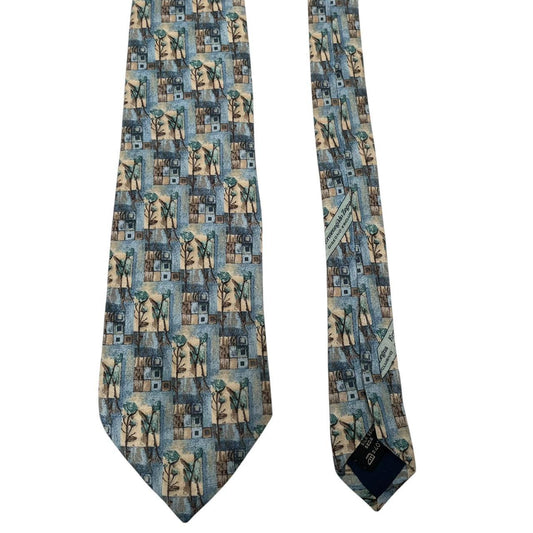 Ermenegildo Zegna Multicoloured Floral Silk Tie